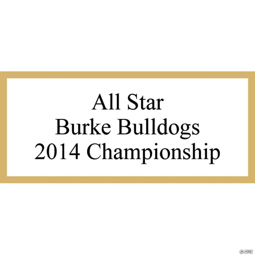 4 3/4" Personalized Plastic Gold Star Award Trophies - 12 Pc.