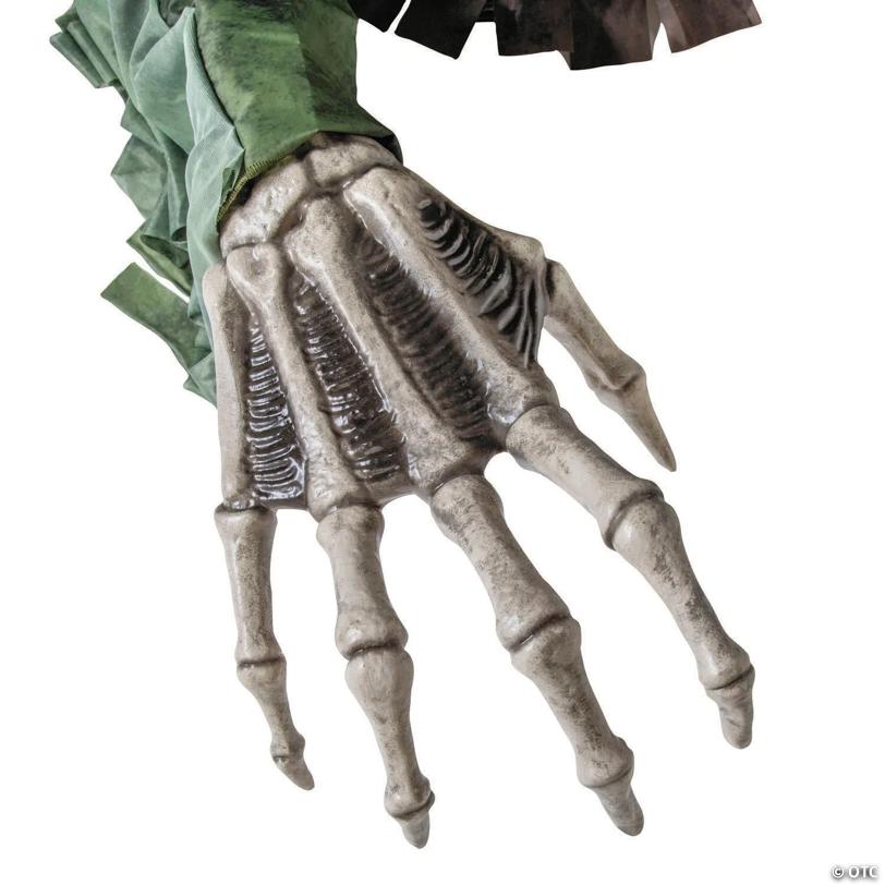 4 Ft. 10" Animated Light-Up Corroded Skeleton Reaper - image 7