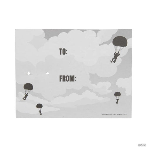 4" Mini Paratrooper Valentine Exchanges with Card for 24