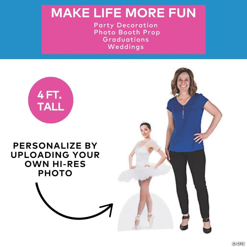 4 ft. Personalized Custom Photo Life-Size Cardboard Cutout Stand-Up
