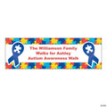 52" x 17" Autism Awareness Ribbon Custom Banner - Small