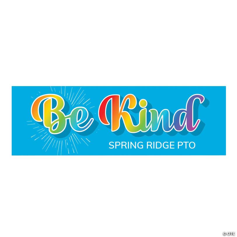 52" x 17" Be Kind Custom Banner - Small