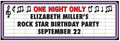52" x 17" Rock Star Party Custom Banner - Small