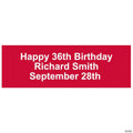 52" x 17" Solid Color Custom Banner - Small