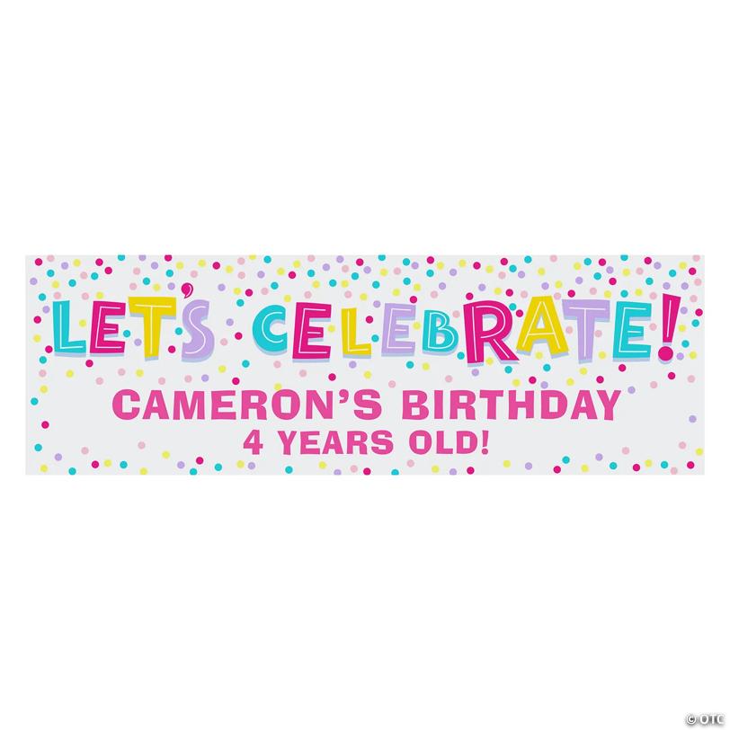 52" x 17" Sprinkle Custom Banner - Small