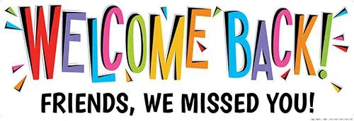 52" x 17" Welcome Back Custom Banner - Small