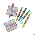 5 1/2" Plastic Stacking Crayon End of Year Handouts with Personalized Card for 24