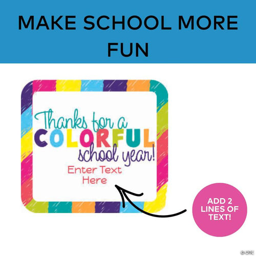 5 1/2" Plastic Stacking Crayon End of Year Handouts with Personalized Card for 24