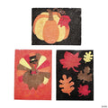 5 1/2" x 3 1/4" Fall Plants & Animals Sand Art Picture Craft Kit - Makes 12