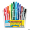 5 1/4" 12-Color Hands on Fun Plastic Wonderful Wood Marker Set
