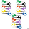 5" Bulk 48 Pc. Colorful Metal School Scissors with Plastic Grips