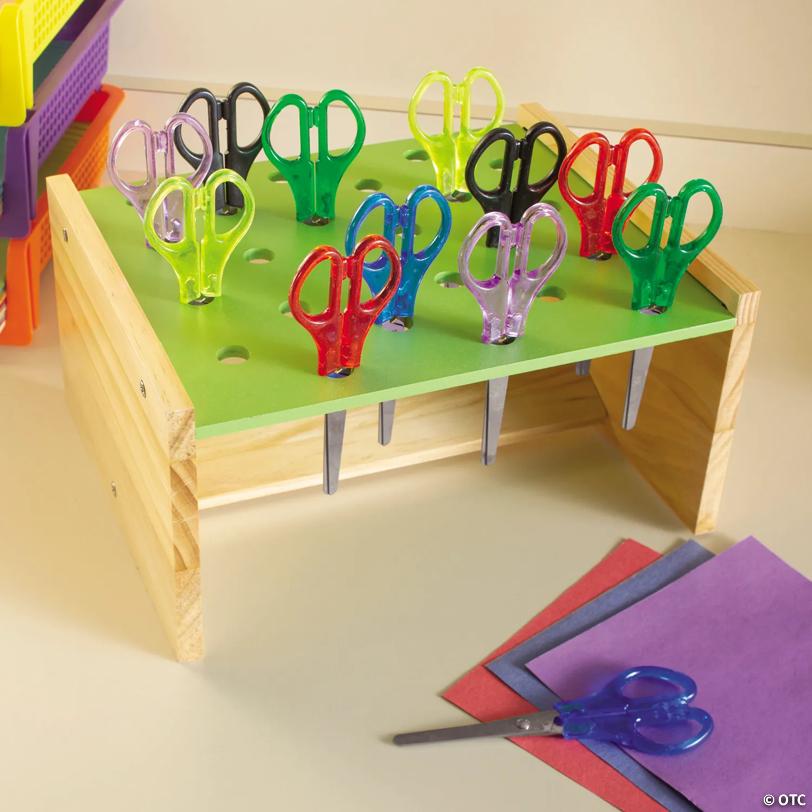 5" Bulk 48 Pc. Colorful Metal School Scissors with Plastic Grips
