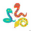 5" Snake Sand Art Self-Adhesive Cardboard Craft Kit - Makes 12