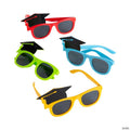 5" x 3" Kids Graduation Multicolor Plastic Novelty Sunglasses- 12 Pc. | Elite Festo