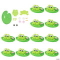5" x 5 1/2" 3D Floating Frog on a Lily Pad Foam Craft Kit - Makes 12