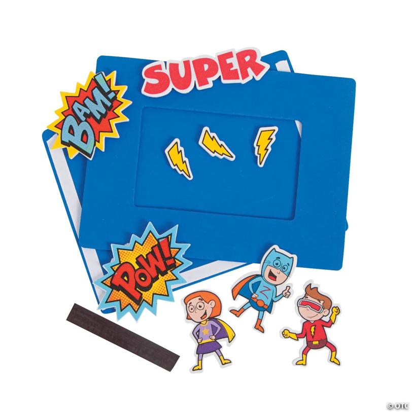 5" x 7" Superhero Picture Frame Craft Kit - Makes 12