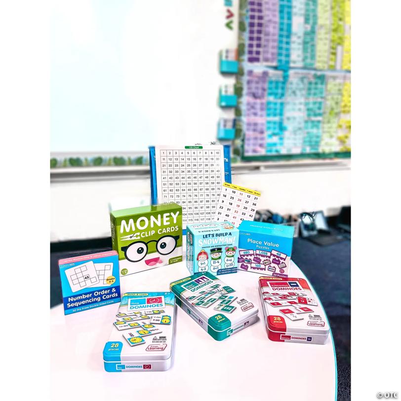 5" x 8" Digital & Analog Time Dominoes Collectors Tin Set - 28 Pc.