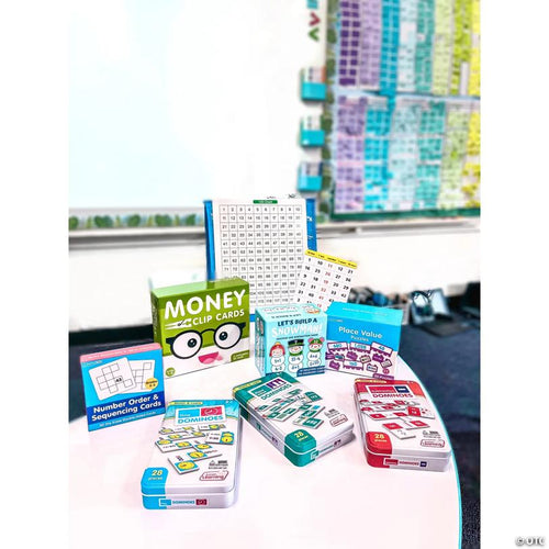 5" x 8" Digital & Analog Time Dominoes Collectors Tin Set - 28 Pc.