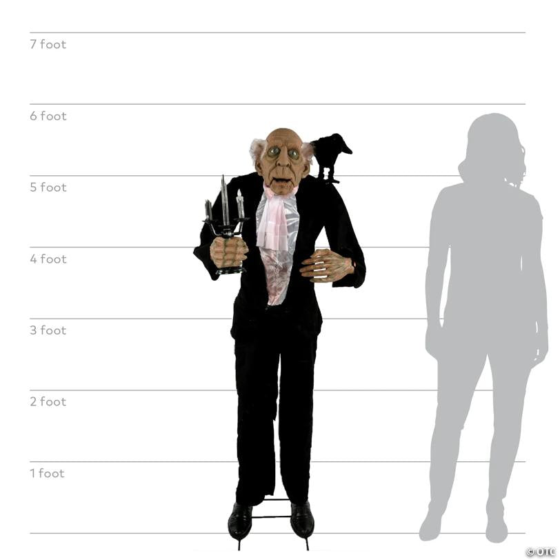 68" Animated Light-Up Butler Decoration - image 6