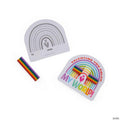 6-Color Rainbow Crayon Valentine Exchanges with Card for 25