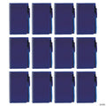6" 60 pg. Blue Spiral Notebook & Pen Sets - 12 Pc. | Elite Festo