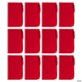 6" Classic Red Spiral Paper Notebook with Plastic Pens for 12 | Elite Festo