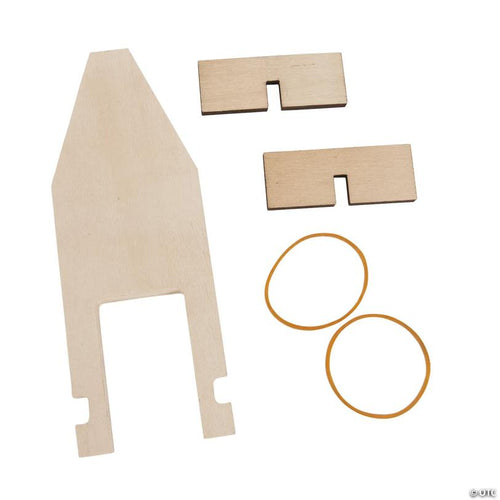 6" DIY Design Your Own Unfinished Wood Paddle Boat Kits - 12 Pc.