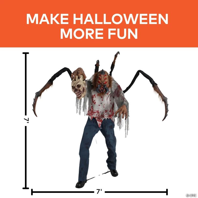 6 Ft. 10" Animated Spider Monster Dr. Fangor Halloween Decoration - image 2