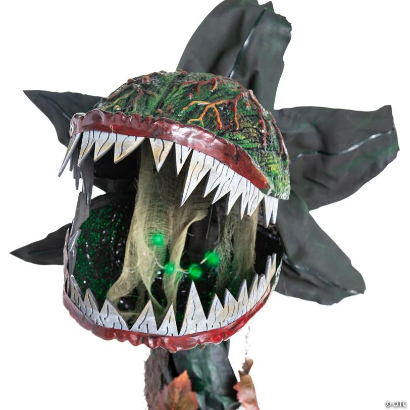 6 Ft. 2" Animated Standing Talking Carnivorous Plant Halloween Decoration - image 3