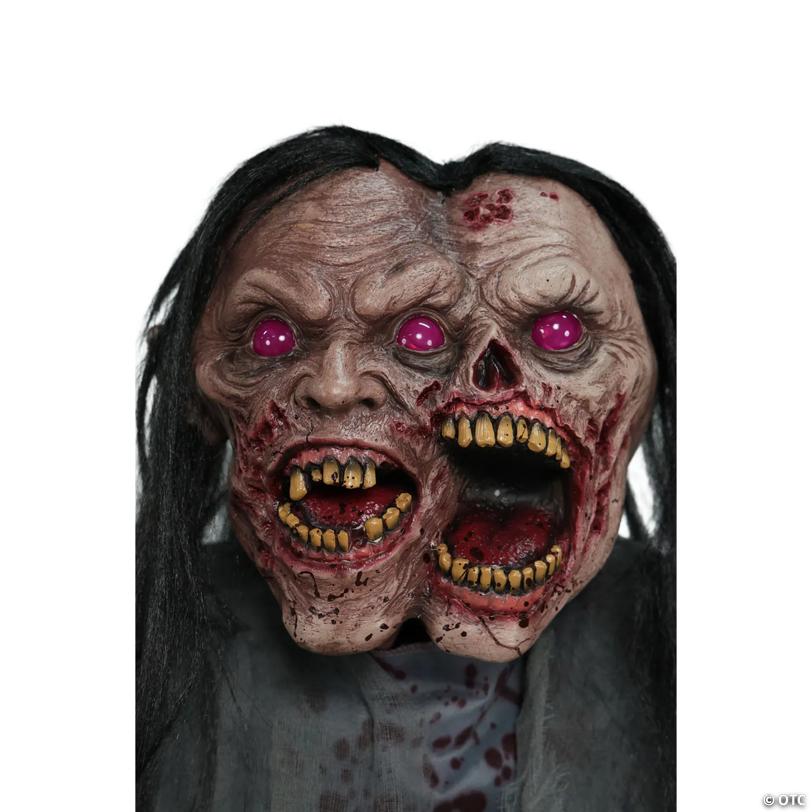 6 Ft. Animated Light-Up Jack & Jill Zombie Halloween Decoration - image 5