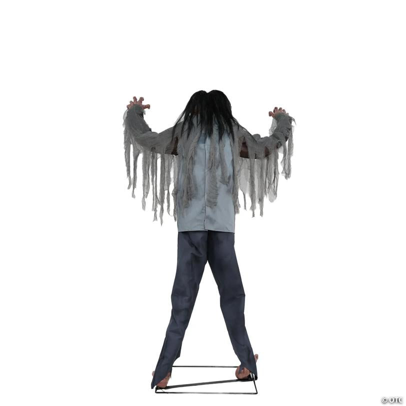 6 Ft. Animated Light-Up Jack & Jill Zombie Halloween Decoration - image 4