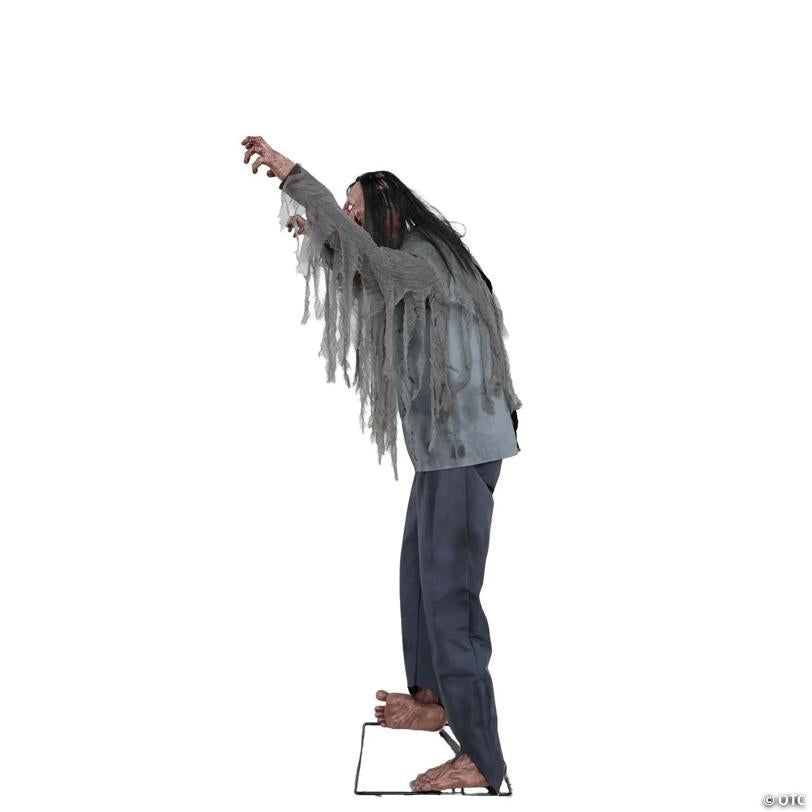 6 Ft. Animated Light-Up Jack & Jill Zombie Halloween Decoration - image 3