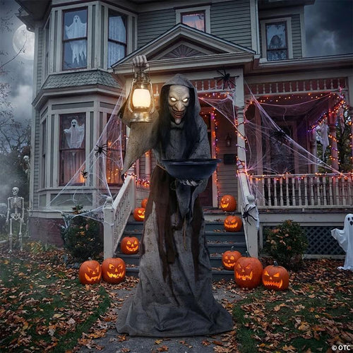 6 Ft. Animated Light-Up Mildred the Wicked Witch Halloween Decoration