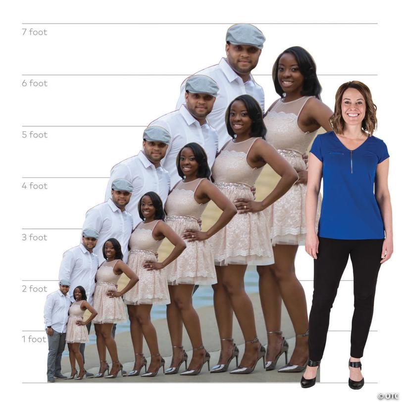 6 Ft. Custom Photo 2-Person Life-Size Cardboard Cutout Stand-Up