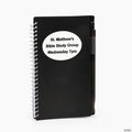 6" Personalized Black Spiral Paper Notebooks with Pens - 12 Pc. | Elite Festo