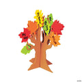 6" x 9 1/2" Multicolor 3D Standing Tree of Thanks Craft Kit – Makes 12