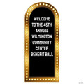 70" Personalized Marquee Light Sign Cardboard Cutout Stand-Up