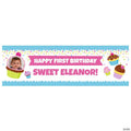 72" x 23" Cupcake Sprinkles Party Photo Custom Banner - Medium