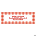 72" x 23" Gingham Plaid Custom Banner - Medium