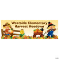 72" x 23" Harvest Hoedown Fall Custom Banner - Medium