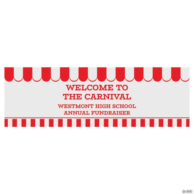 72" x 23" Medium Carnival Custom Banner