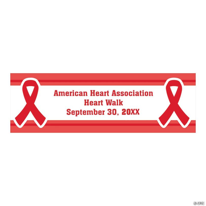 72" x 23" Ribbon Awareness Custom Banner - Medium