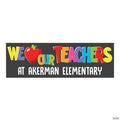 72" x 23" We Love Our Teachers Custom Banner - Medium