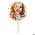 7 1/2" Custom Photo Face Graduate Cardstock Hand Fans - 12 Pc. | Elite Festo