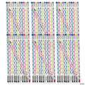 7 1/2" Bulk 144 Pc. Paw Print Pink, Blue, Purple & Green Wood Pencils