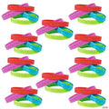 7 1/4" Bulk 144 Pc. Bright Color Happy Birthday Rubber Bracelets