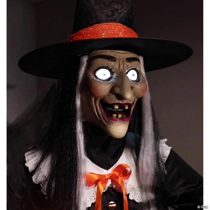 7' Animated Whimsical Witch - image 4