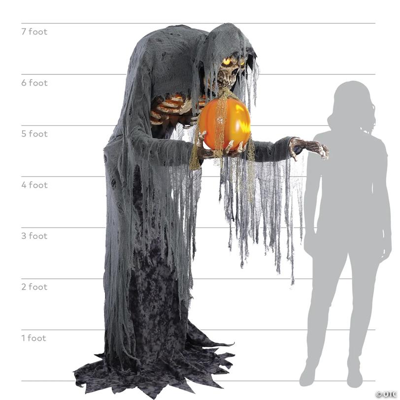 7 Ft. Jack Stalker Animated Halloween Prop Outdoor Decoration - image 6