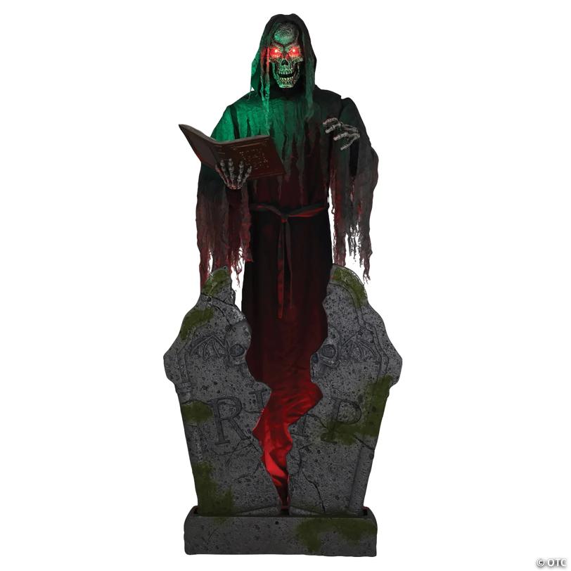 7 Ft. Soul Stealer Black & Grey Animated Prop Halloween Decoration - image 2