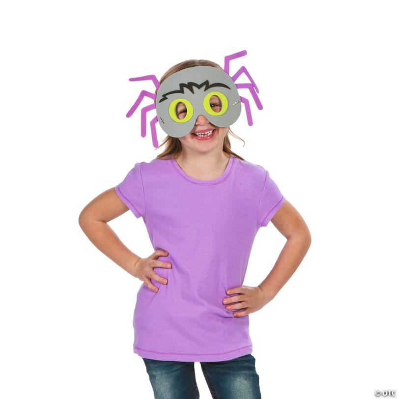 7" - 8" Bulk Bright Color Bug Mask Foam Craft Kits Assortment - Makes 48